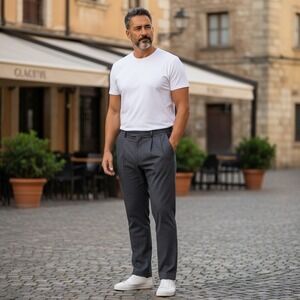 Lauren Ralph Lauren Navy Dress Pants Size 40W X 30L 100% Wool